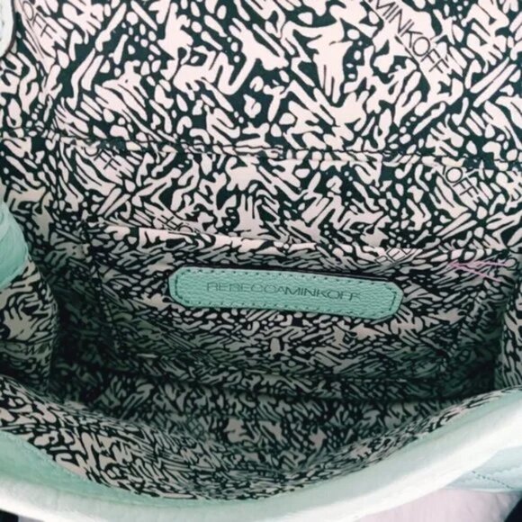 REBECCA MINKOFF PASTEL GREEN CROSSBODY PURSE - Picture 3 of 7
